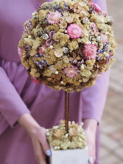 Сказочное дерево из сухоцветов в интерьер купить за 14 500 ₽ в Москве